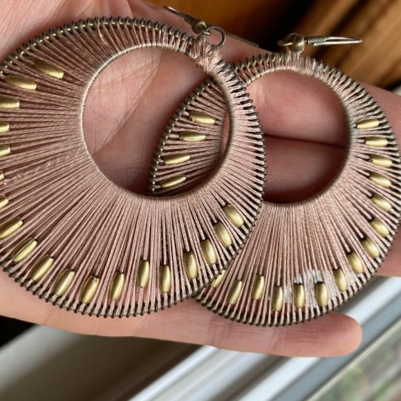 Thread Hoop Earrings - Picture 1 of 1